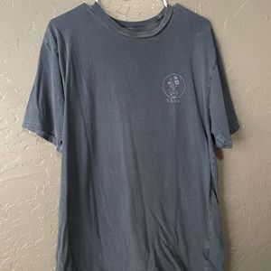 VANS Distressed Blue Floral Short Sleeve